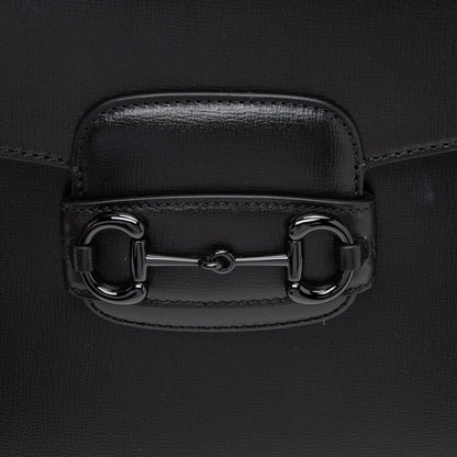 Gucci Calfskin Web Horsebit 1955 Shoulder Bag (SHF-SQoWjr)