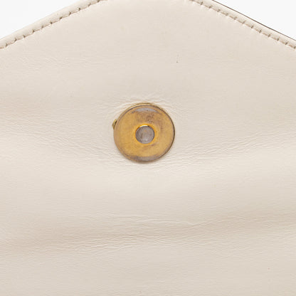 Gucci Calfskin Pearl Bee Broadway Mini Shoulder Bag (SHF-tRht4u)