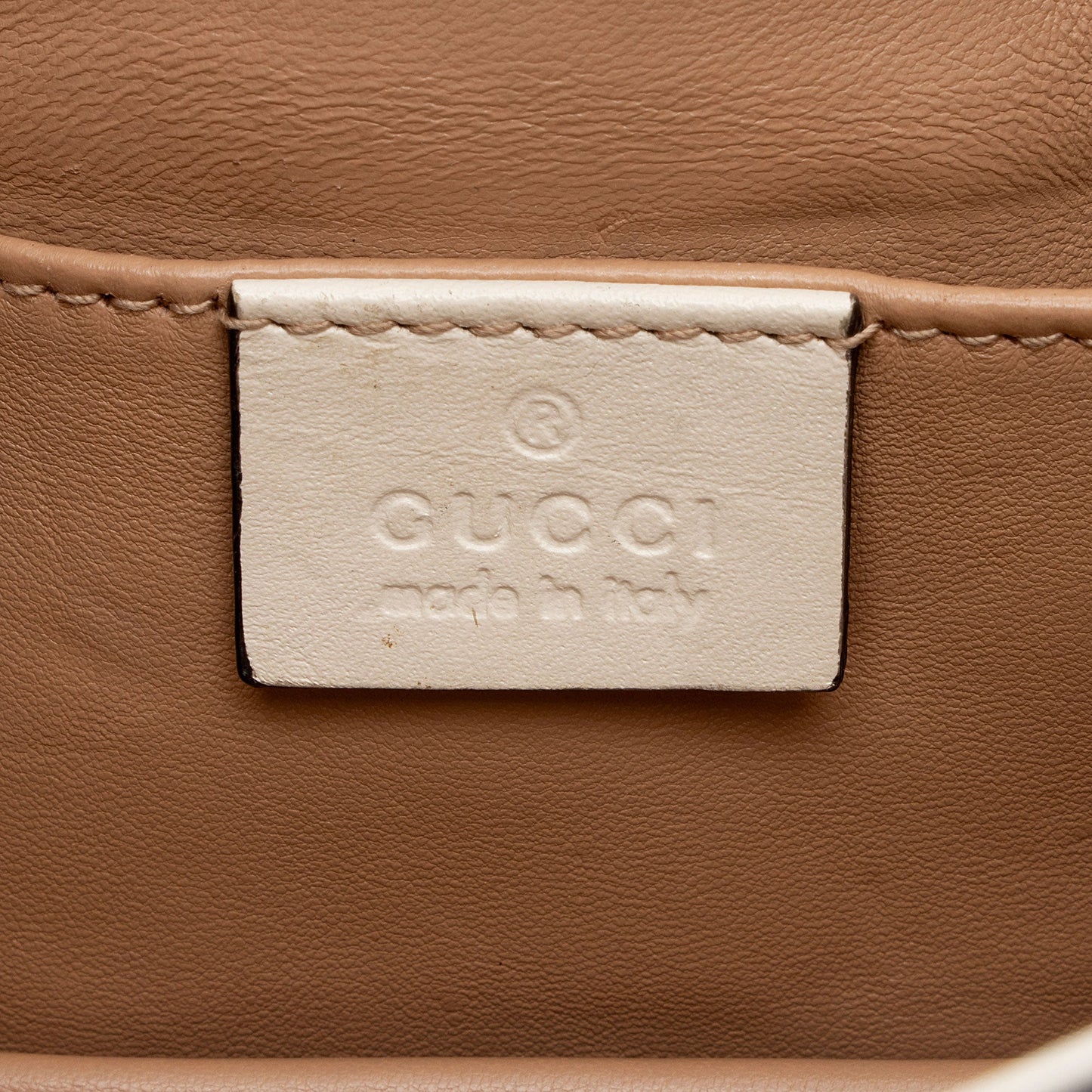 Gucci Calfskin Pearl Bee Broadway Mini Shoulder Bag (SHF-tRht4u)