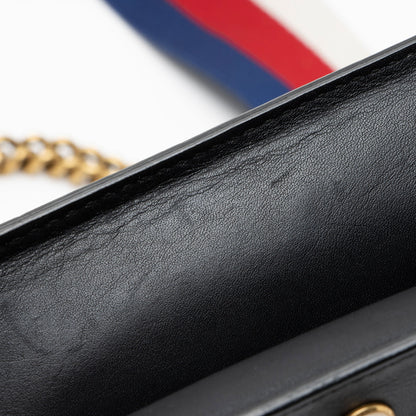 Gucci Calfskin Pearl Bee Broadway Mini Shoulder Bag