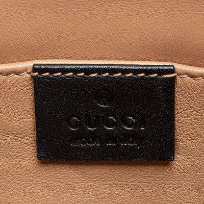 Gucci Calfskin Pearl Bee Broadway Mini Shoulder Bag