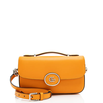 Gucci Calfskin Petite GG Mini Shoulder Bag