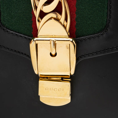 Gucci Leather Sylvie Small Shoulder Bag (SHF-15524)