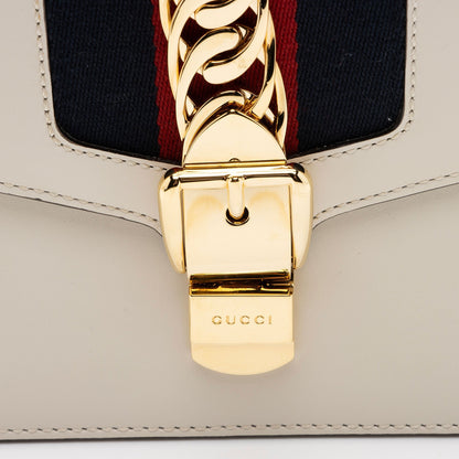 Gucci Calfskin Sylvie Small Shoulder Bag (SHF-G6Ob0L)