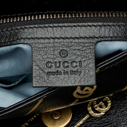 Gucci Calfskin Diagonal Stipe Thiara Double Shoulder Bag (SHF-21686)