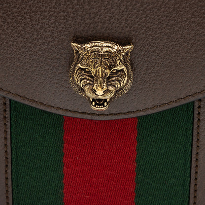 Gucci Calfskin Web Animalier Shoulder Bag