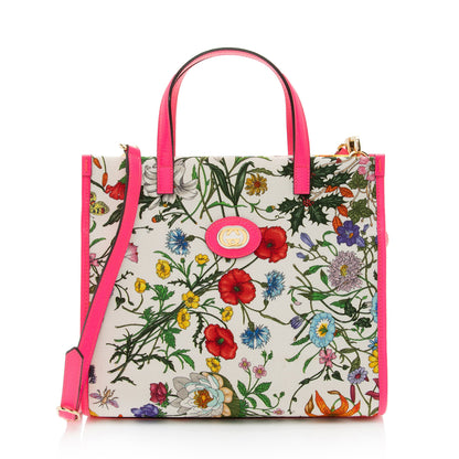Gucci Canvas Flora Medium Tote