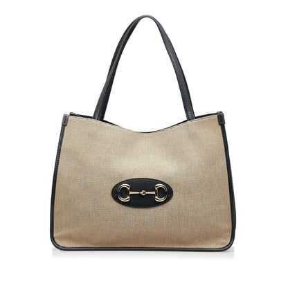 Gucci Canvas Horsebit 1955 Tote (SHG-hEG9ve)