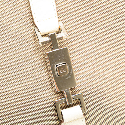 Gucci Canvas Jackie Bardot Shoulder Bag