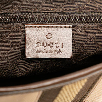 Gucci Canvas Jackie Chain Shoulder Bag