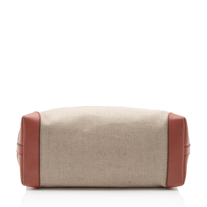 Gucci Canvas Leather Craft Tote (SHF-AuAMnM)