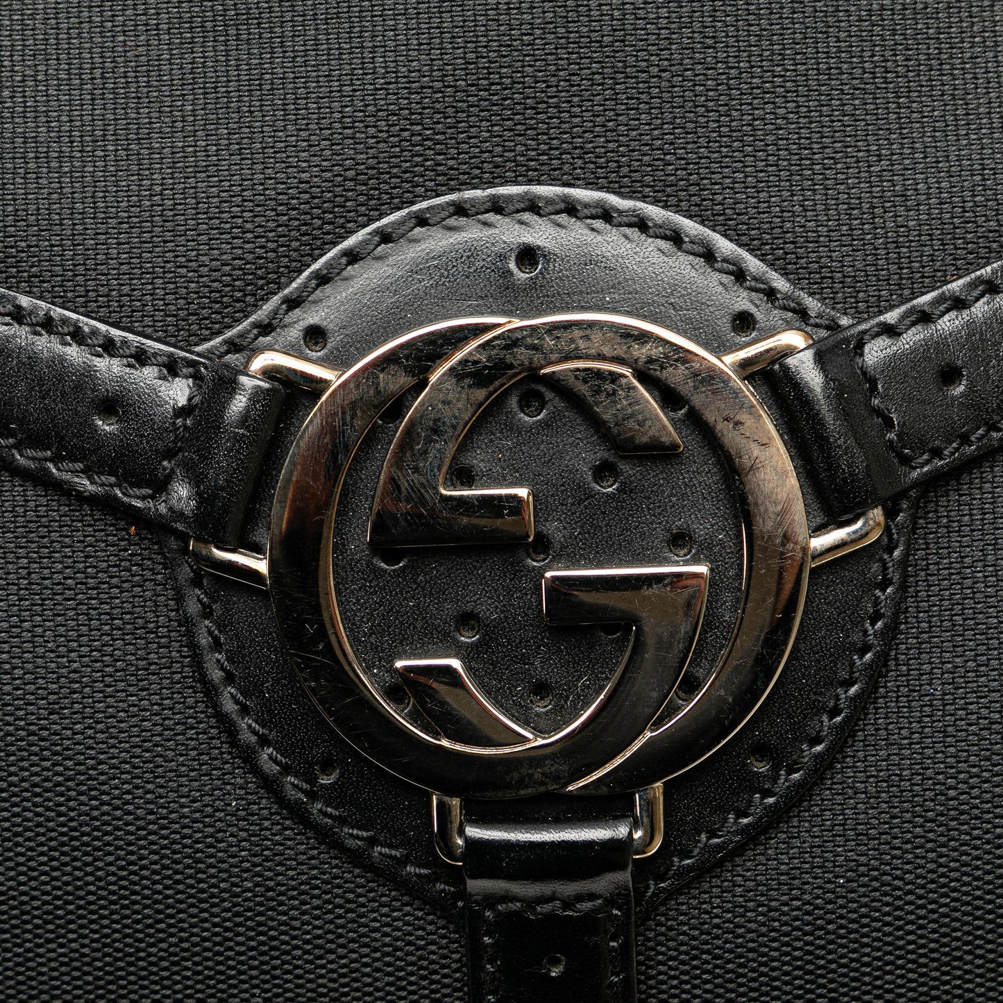 Gucci Canvas Reins Shoulder Bag