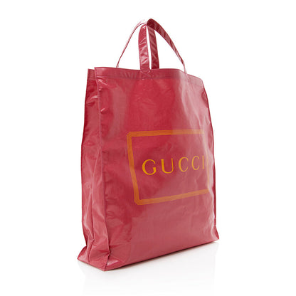 Gucci Coated Canvas Logo Tote (SHF-16202)