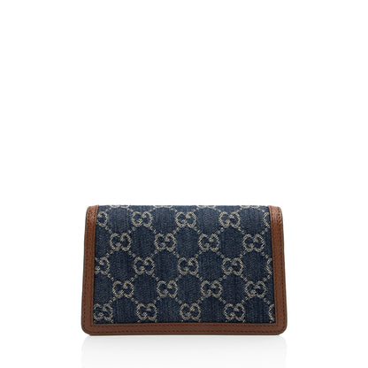 Gucci Denim Dionysus Super Mini Shoulder Bag (SHF-9gWZMu)