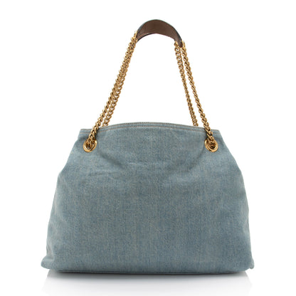 Gucci Denim Soho Medium Shoulder Bag (SHF-gKU581)