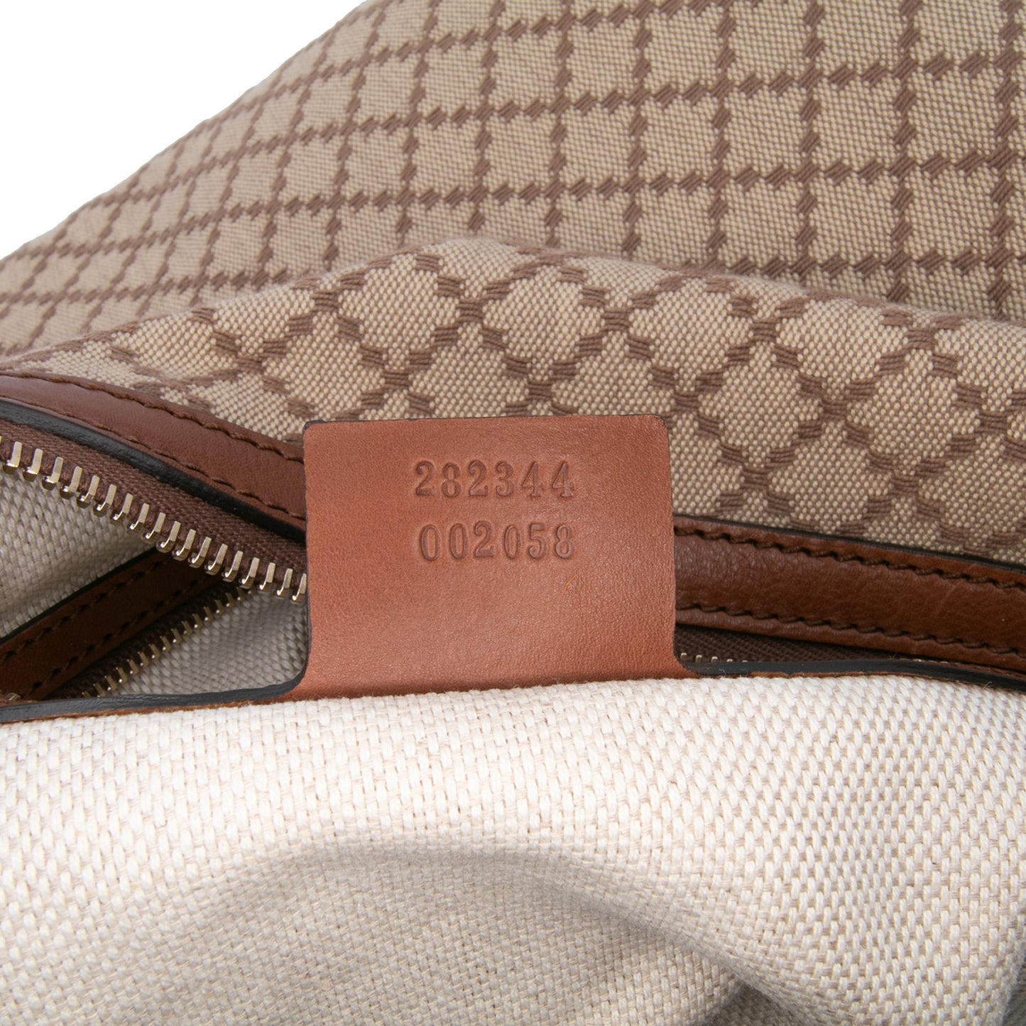 Gucci Diamante Canvas Village Double G Shoulder Bag