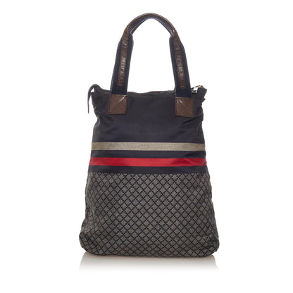 Gucci Diamante Web Nylon Tote Bag (SHG-28177)