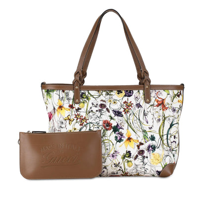 Gucci Flora Canvas Craft Tote (SHG-7nJYvD)