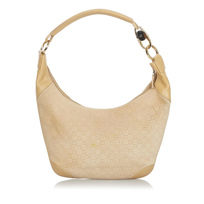 Gucci G Monogram Canvas Shoulder Bag (SHG-24198)