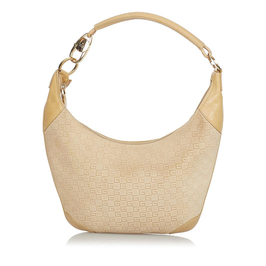 Gucci G Monogram Canvas Shoulder Bag (SHG-24198)