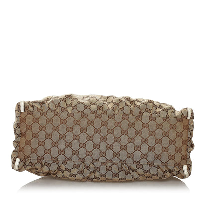 Gucci GG Canvas Abbey D-Ring Shoulder Bag (SHG-30184)