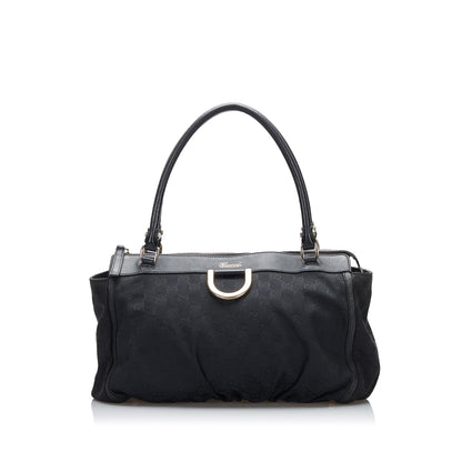 Gucci GG Canvas Abbey D-Ring Shoulder Bag (SHG-C7q6aL)