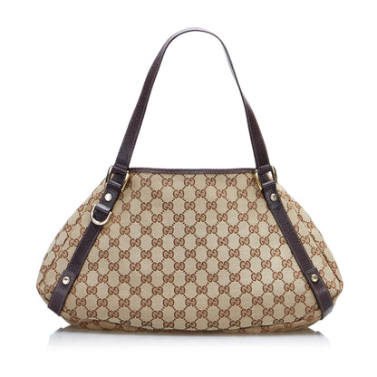 Gucci GG Canvas Abbey D-Ring Shoulder Bag (SHG-1FtxtO)