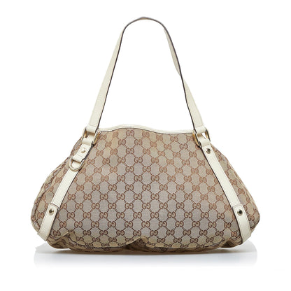 Gucci GG Canvas Abbey D-Ring Shoulder Bag (SHG-JCJfEX)