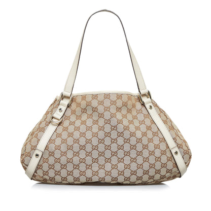 Gucci GG Canvas Abbey D-Ring Shoulder Bag (SHG-7lrnKn)