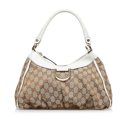 Gucci GG Canvas Abbey D-Ring Shoulder Bag (SHG-rFztis)