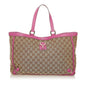 Gucci GG Canvas Abbey D- Ring Tote Bag (SHG-27537)