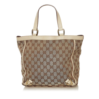 Gucci GG Canvas Abbey D-Ring Tote Bag (SHG-34880)