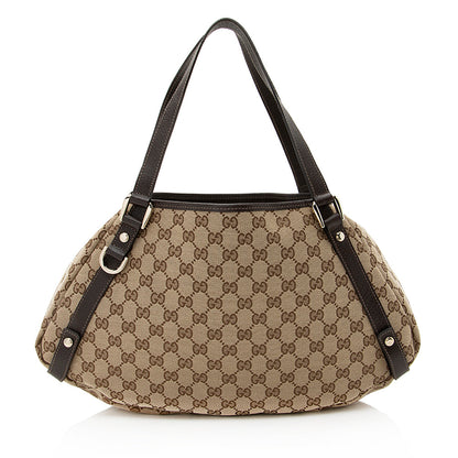 Gucci GG Canvas Abbey Medium Shoulder Bag (SHF-19735)