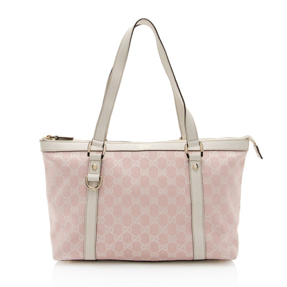 Gucci GG Canvas Abbey Medium Tote (SHF-M6QWPr)
