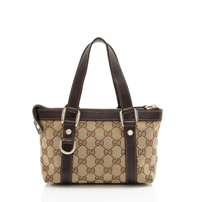 Gucci GG Canvas Abbey E/W Mini Tote (SHF-8A898A)