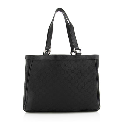 Gucci GG Canvas Abbey Pocket Tote (SHF-20128)