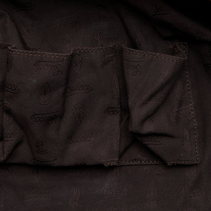 Gucci GG Canvas Bamboo Bar Medium Tote