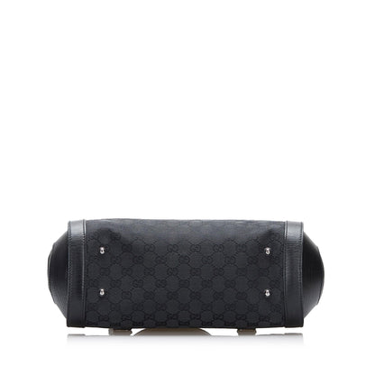 Gucci GG Canvas Bamboo Bullet Shoulder Bag (SHG-CXnDa1)