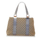Gucci GG Canvas Bamboo Libeccio Tote Bag (SHG-32458)