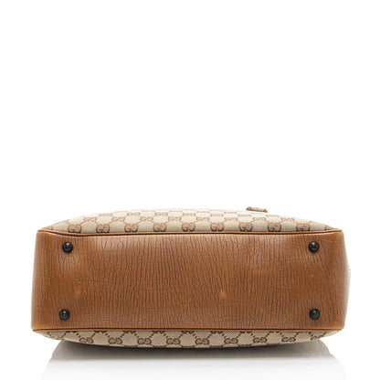 Gucci GG Canvas Bamboo Tote (SHF-a2g5Be)