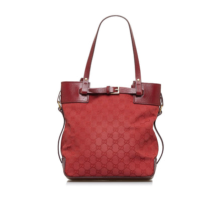 Gucci GG Canvas Belt Tote Bag (SHG-RoMOGQ)