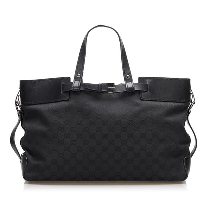 Gucci GG Canvas Buckle Tote (SHG-36168)