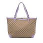 Gucci GG Canvas Craft Tote (SHG-MJEHbV)