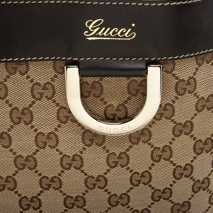 Gucci GG Canvas D Ring Medium Tote (SHF-22442)