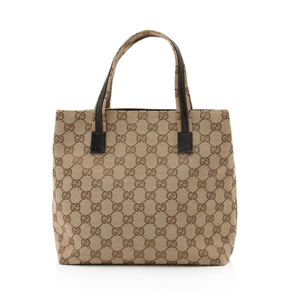 Gucci GG Canvas Double Pocket Tote (SHF-23270)