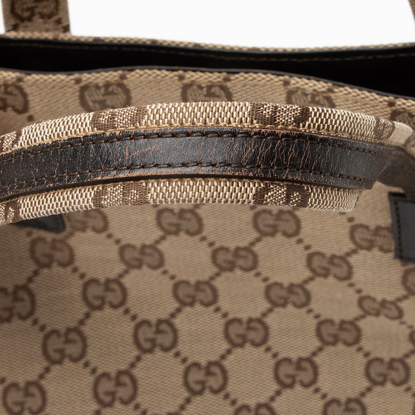 Gucci GG Canvas Double Pocket Tote (SHF-23270)