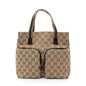 Gucci GG Canvas Double Pocket Tote (SHF-23270)