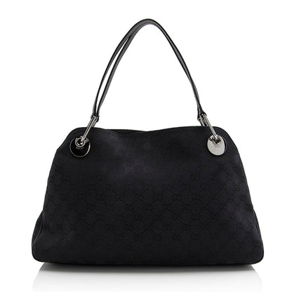 Gucci GG Canvas Eclipse Medium Shoulder Bag (SHF-22051)