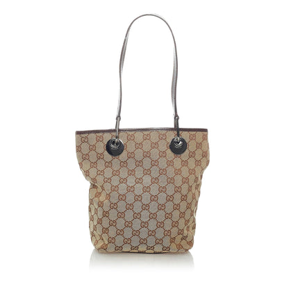 Gucci GG Canvas Eclipse Tote Bag (SHG-34693)