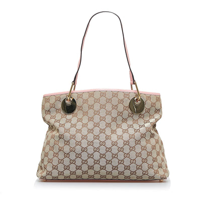 Gucci GG Canvas Eclipse Tote (SHG-YupSAN)